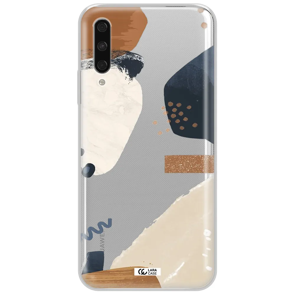 Abstract Design Huawei Y9S Clear Tpu Case