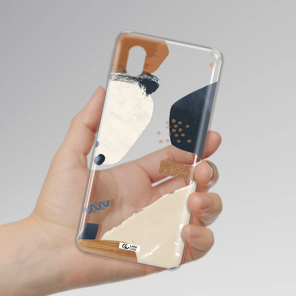 Abstract Design Samsung A01 Core Clear Tpu Case