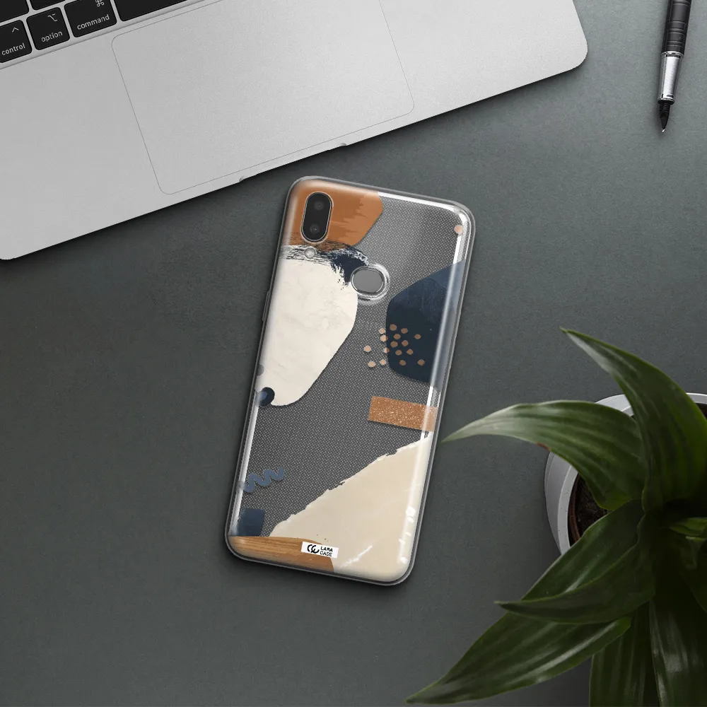 Abstract Design Samsung A10S Clear TPU Case