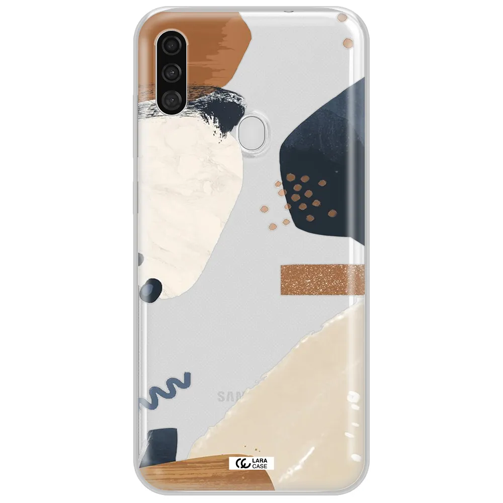 Abstract Design Samsung A11 Clear TPU Case