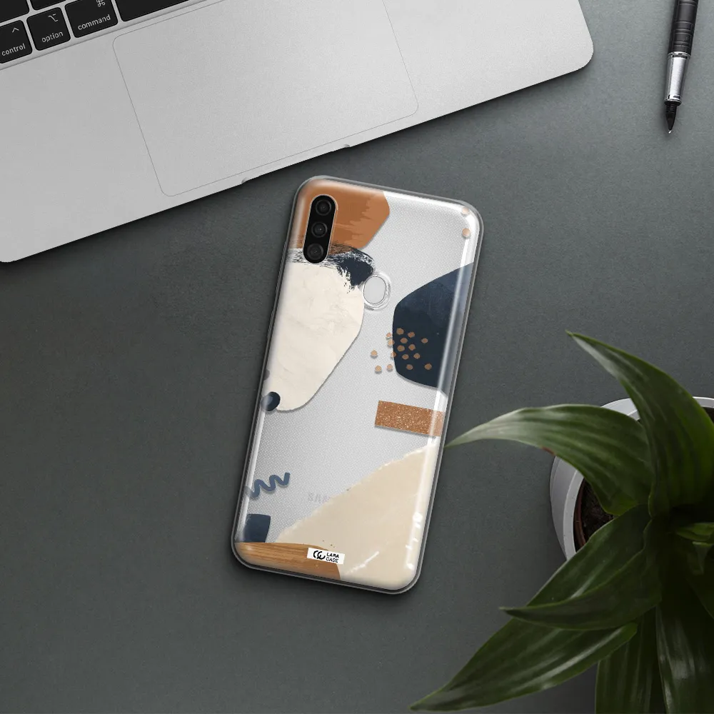 Abstract Design Samsung A11 Clear TPU Case