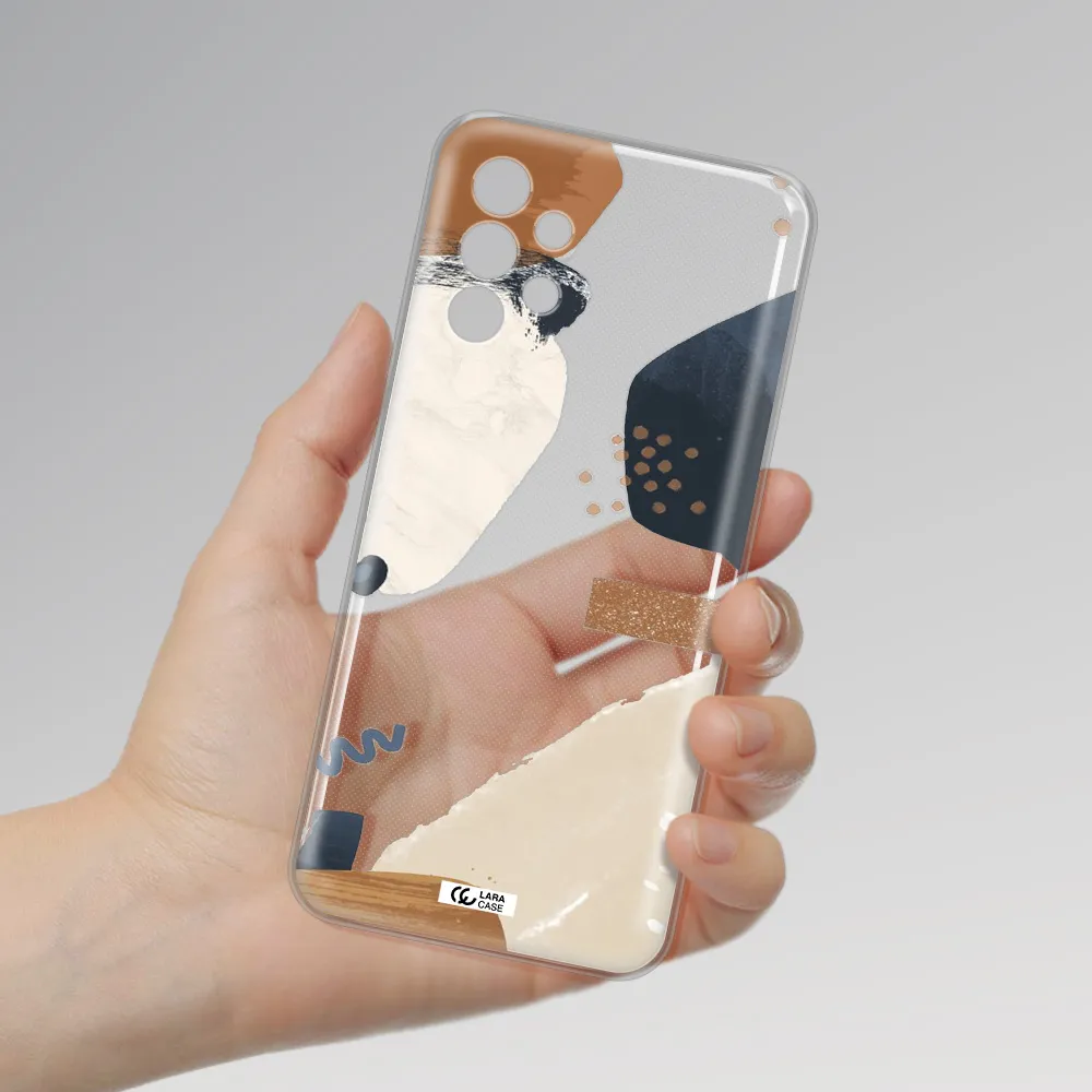 Abstract Design Samsung A13 4g Clear TPU Case