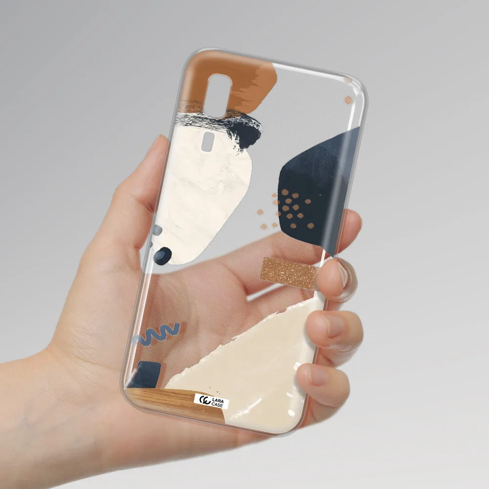 Abstract Design Samsung A2 Core Clear TPU Case