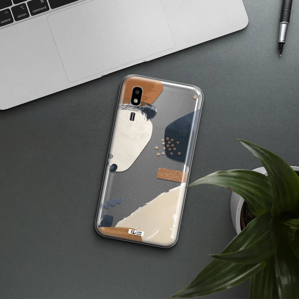 Abstract Design Samsung A2 Core Clear TPU Case
