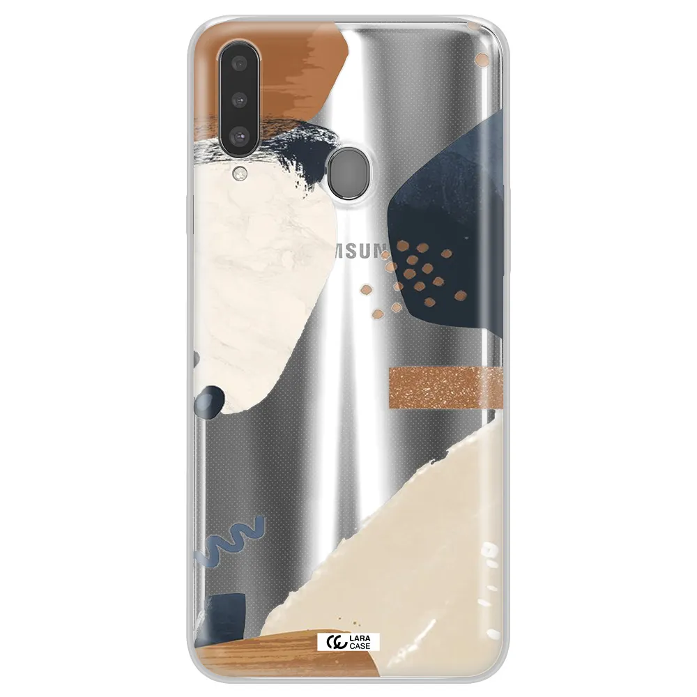 Abstract Design Samsung A20S Clear TPU Case