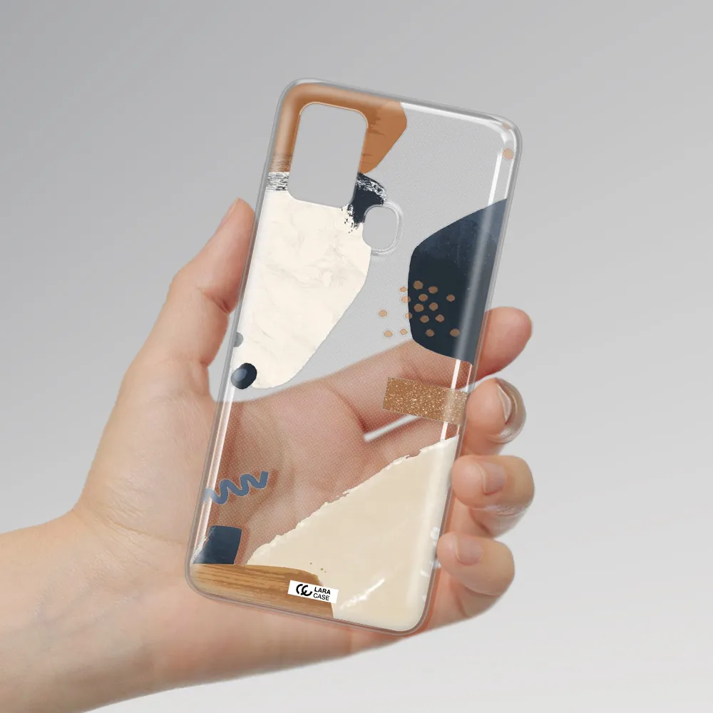 Abstract Design Samsung A21S Clear TPU Case