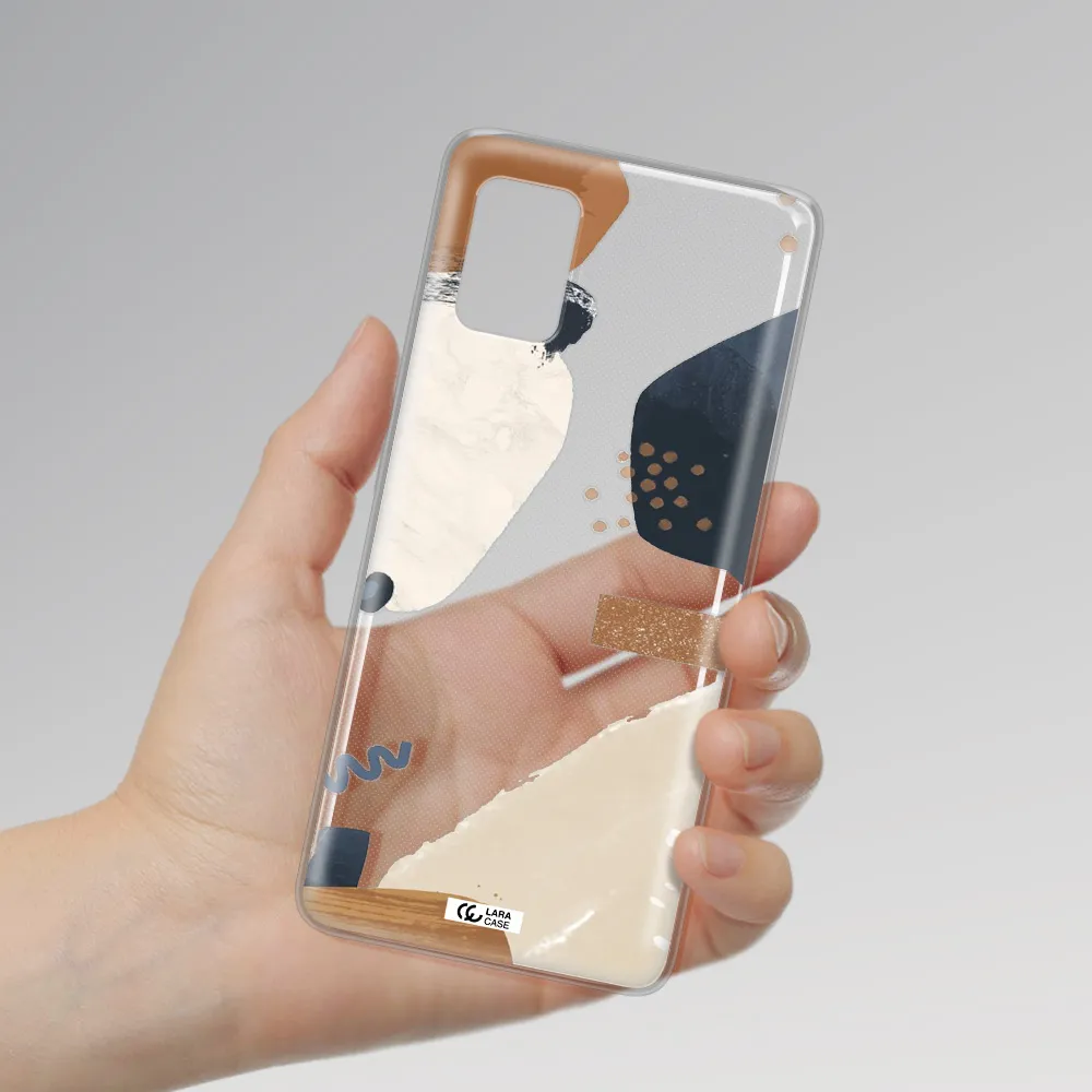 Abstract Design Samsung A51 Clear TPU Case