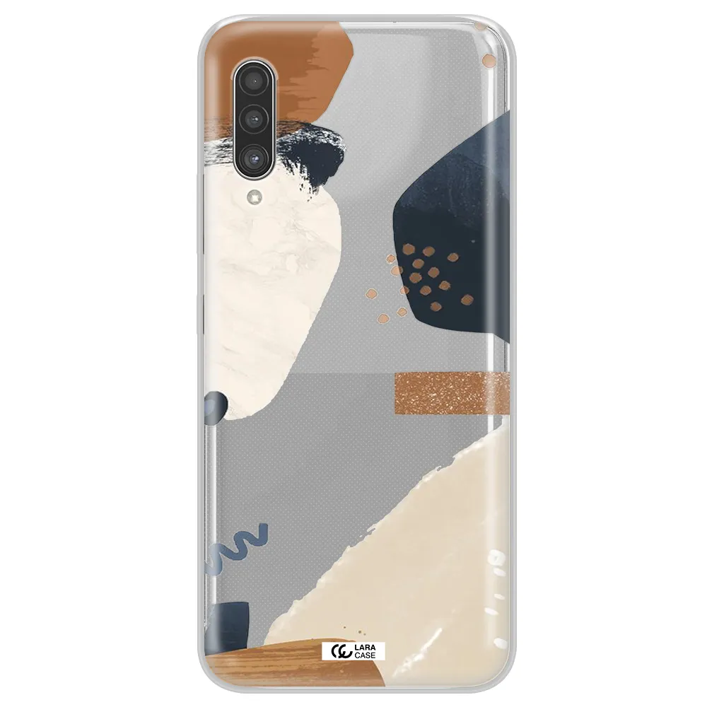 Abstract Design Samsung A90 Clear TPU Case