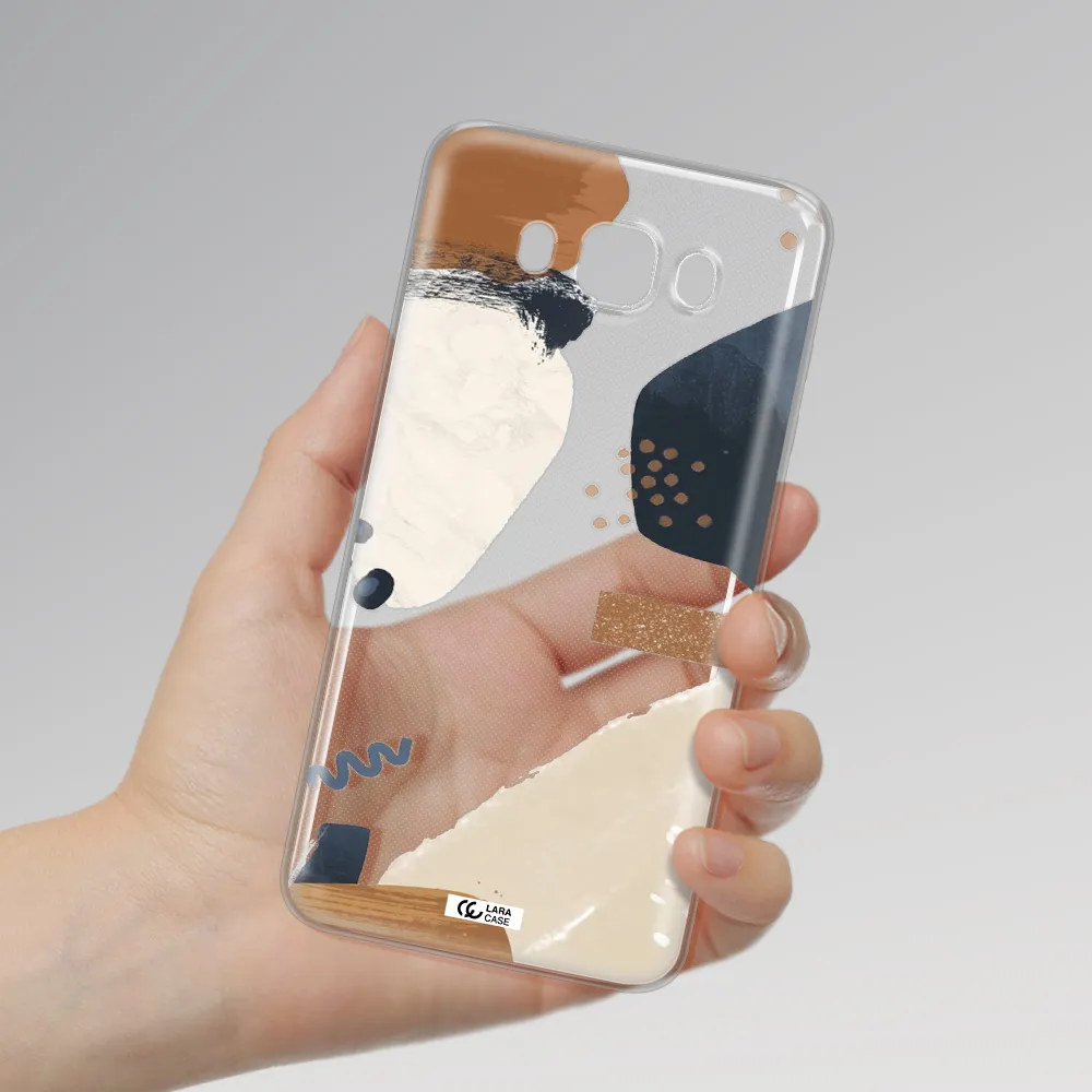 Abstract Design Samsung J7 2016 Clear TPU Case