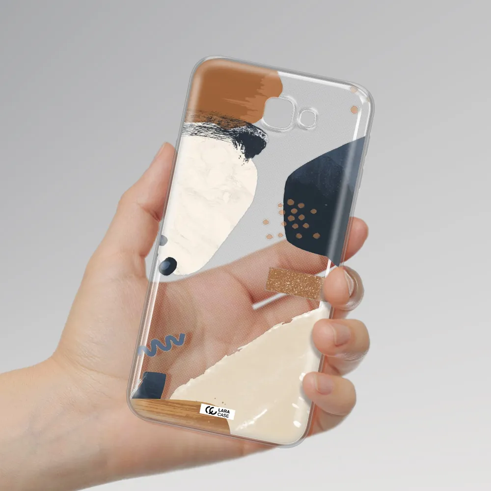 Abstract Design Samsung J7 Prim Clear TPU Case