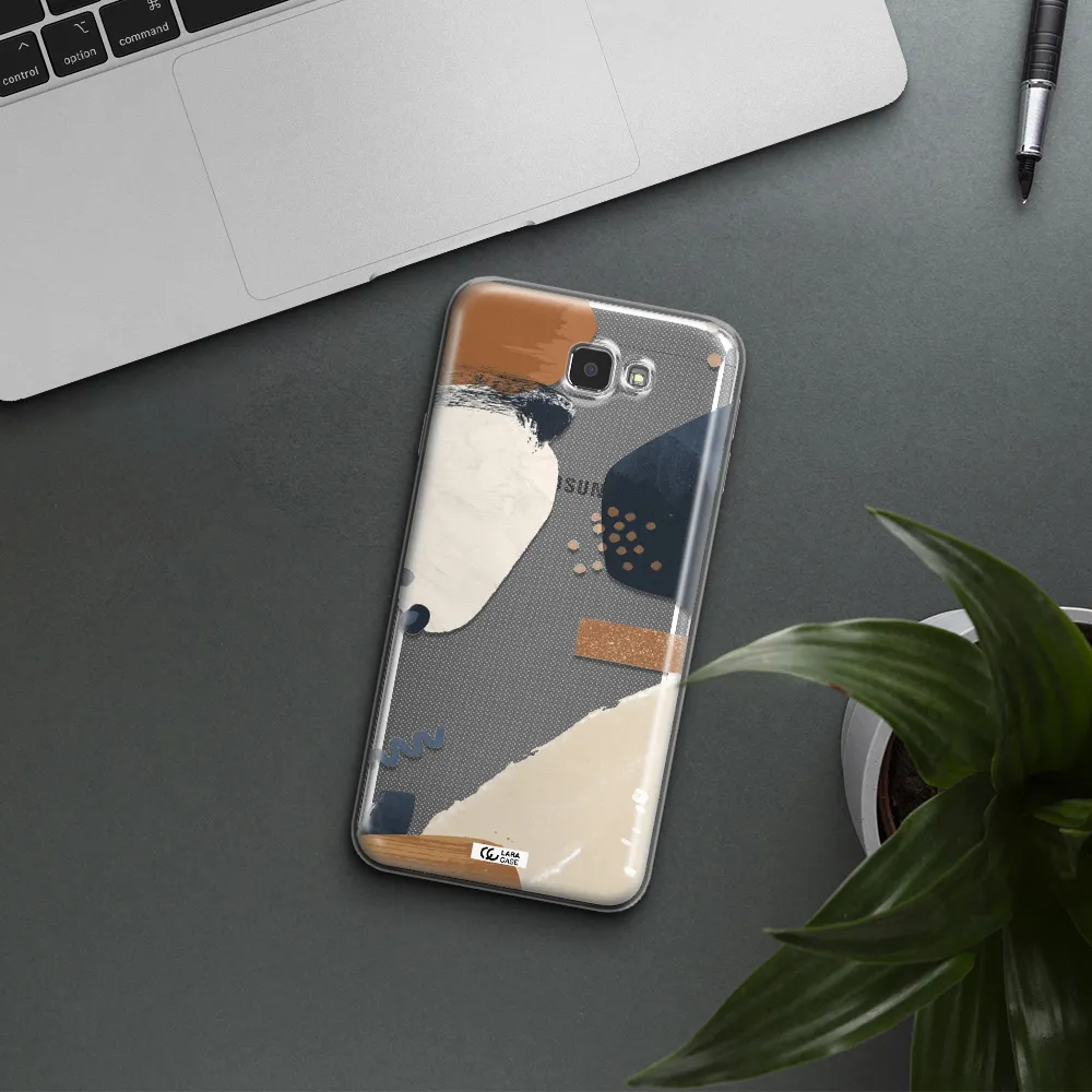 Abstract Design Samsung J7 Prim Clear TPU Case
