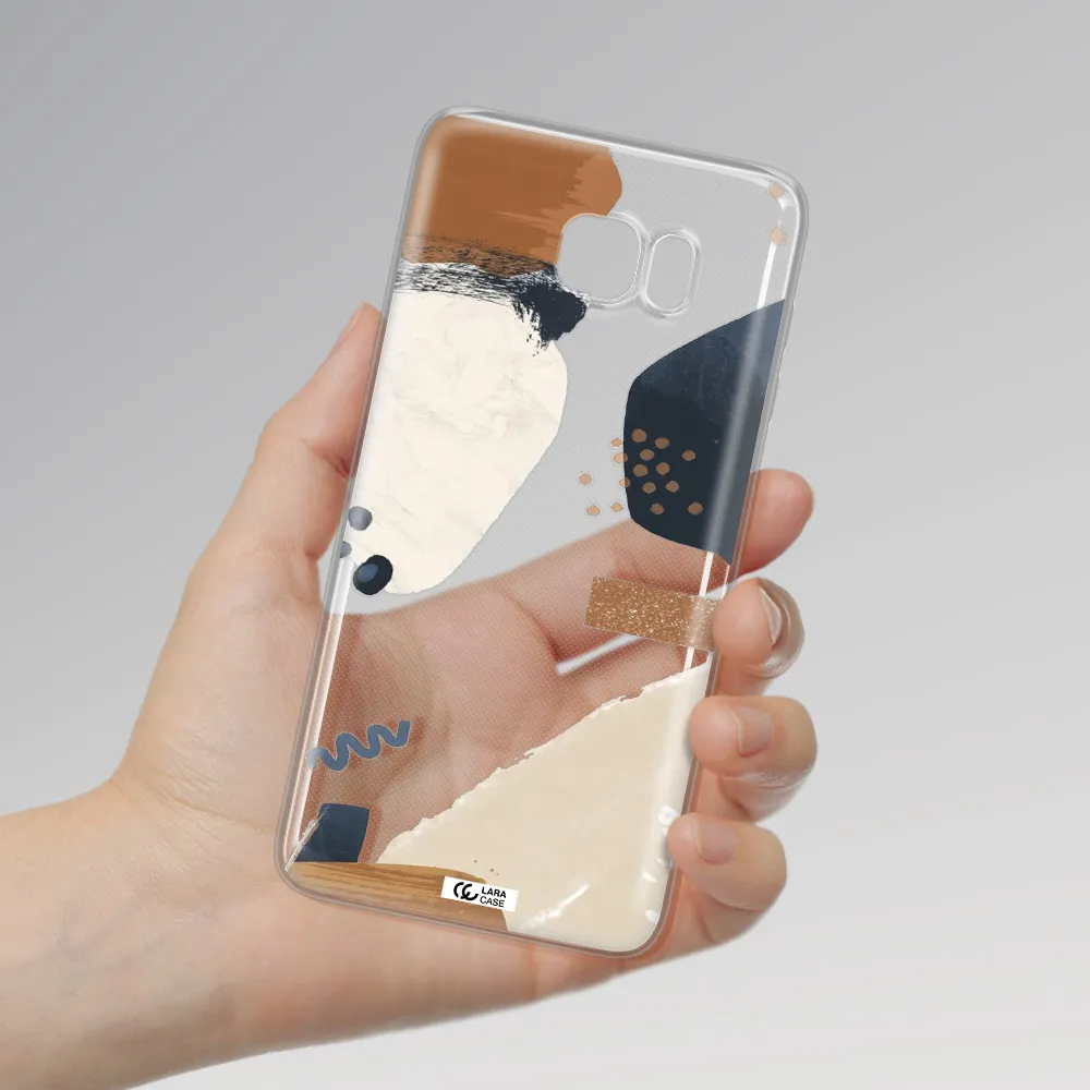 Abstract Design Samsung Note 5 Clear TPU Case