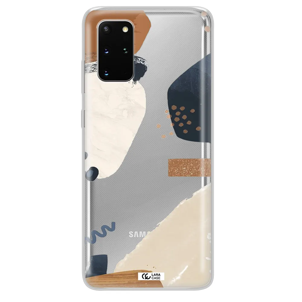 Abstract Design Samsung S 20 Plus Clear TPU Case