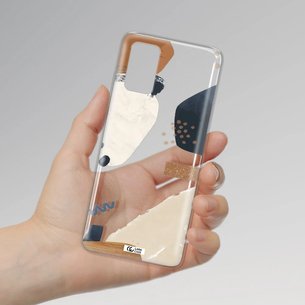 Abstract Design Samsung S 20 Plus Clear TPU Case