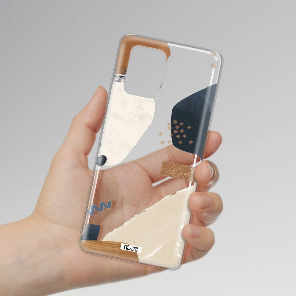 Abstract Design Samsung S10 Lite Clear TPU Case