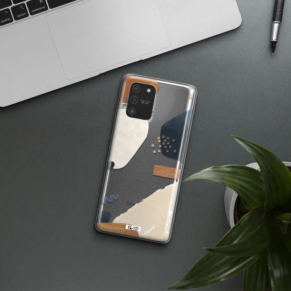 Abstract Design Samsung S10 Lite Clear TPU Case