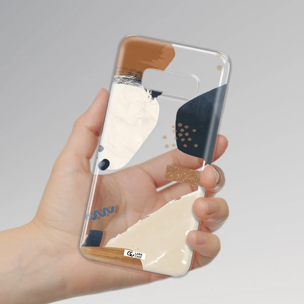Abstract Design Samsung S10e Clear TPU Case