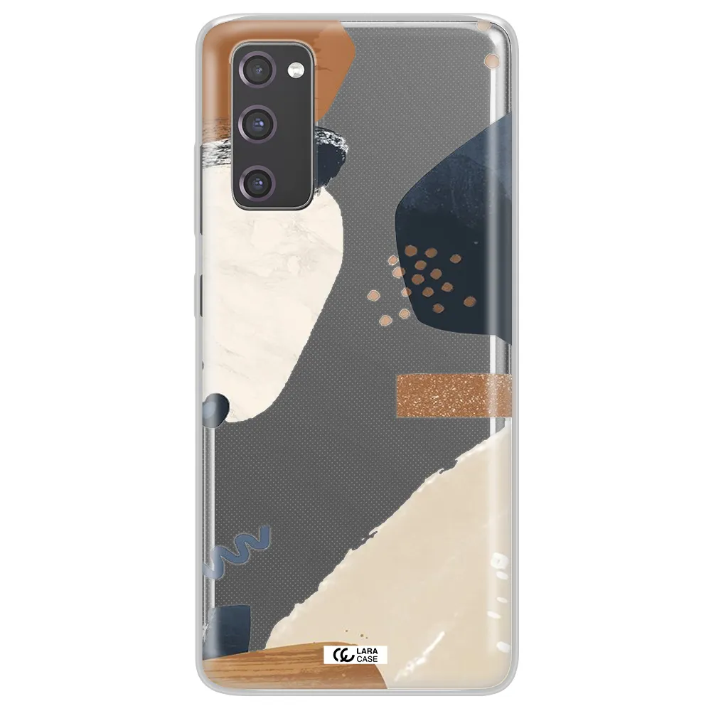 Abstract Design Samsung S20 Fe Clear TPU Case