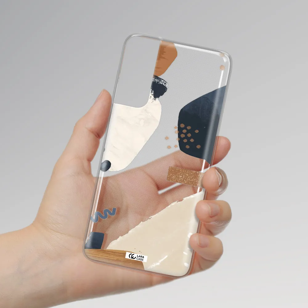 Abstract Design Samsung S21 Clear TPU Case