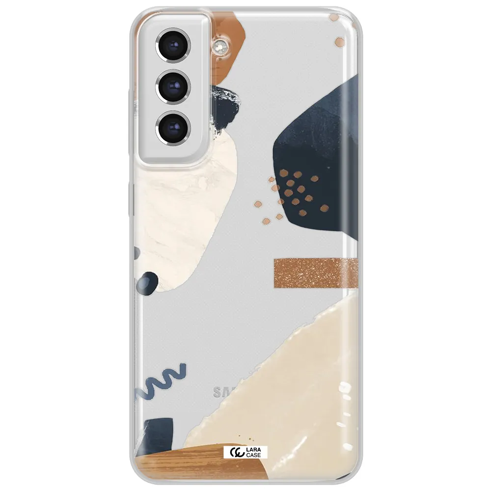 Abstract Design Samsung S21 Fe Clear Tpu Case