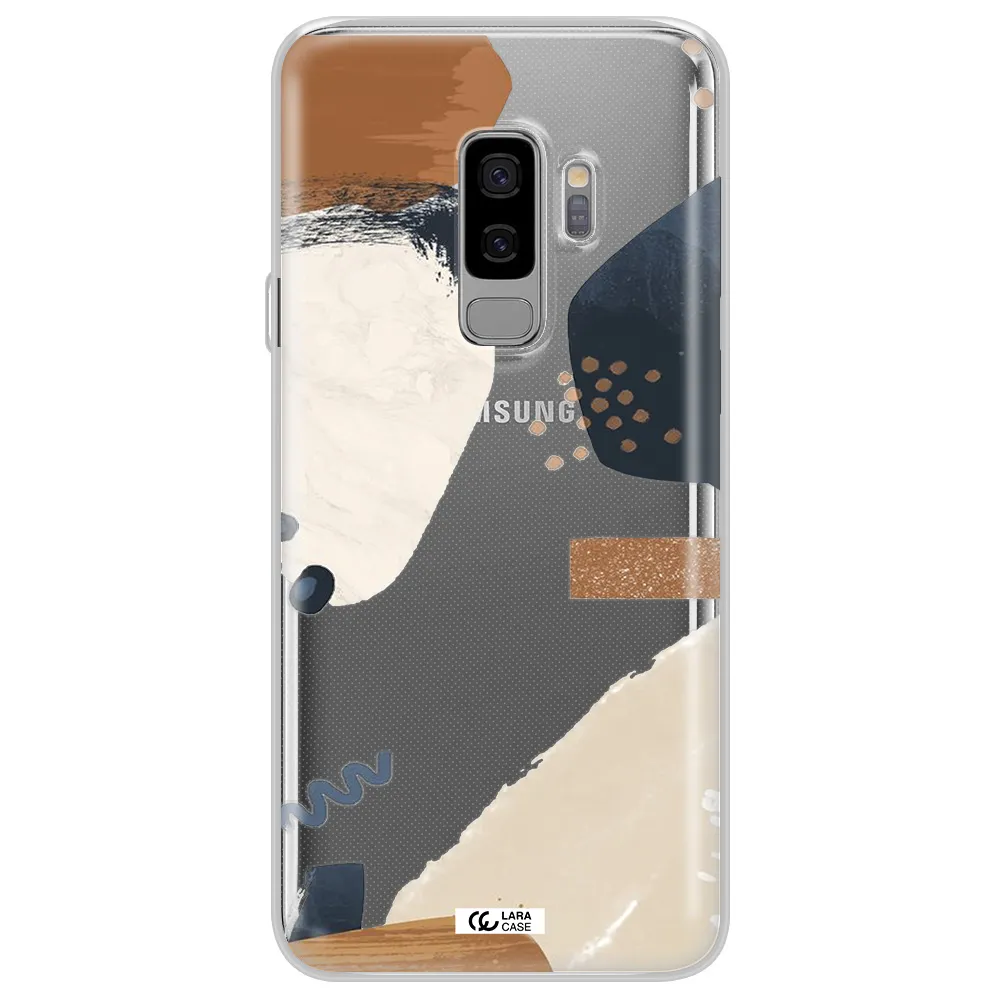 Abstract Design Samsung S9 Plus Clear TPU Case
