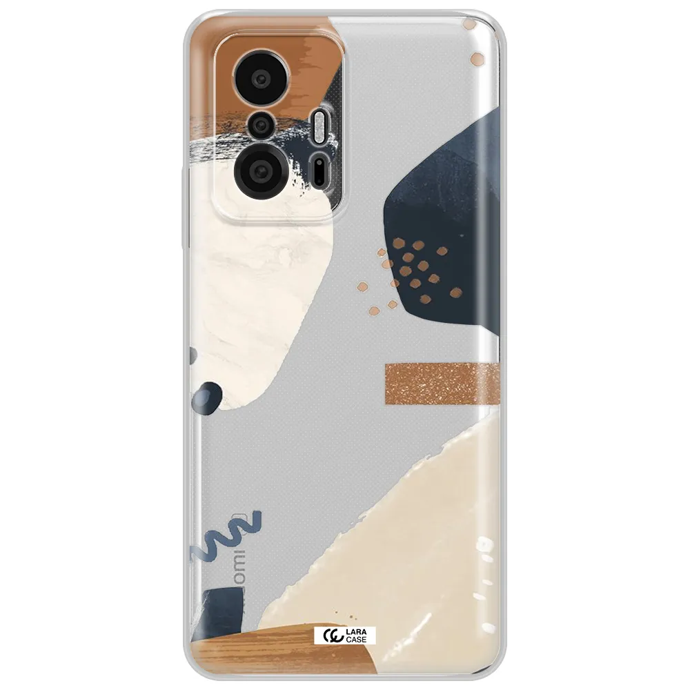 Abstract Design Xiaomi 11T Pro Clear Tpu Case