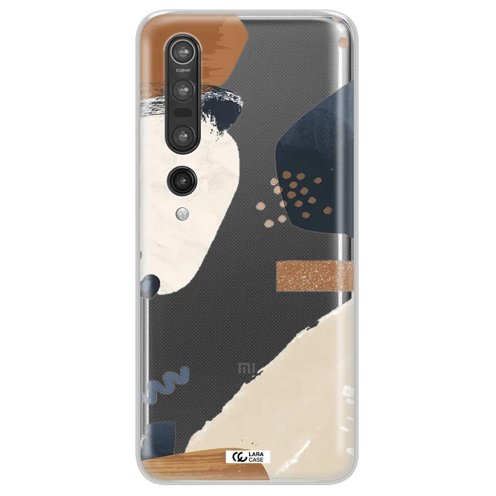 Abstract Design Xiaomi Mi 10 Pro Clear TPU Case