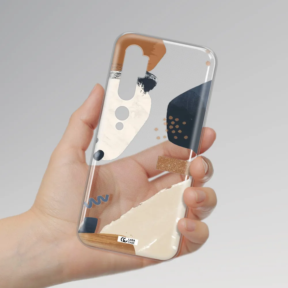 Abstract Design Xiaomi Mi Note 10 Clear TPU Case