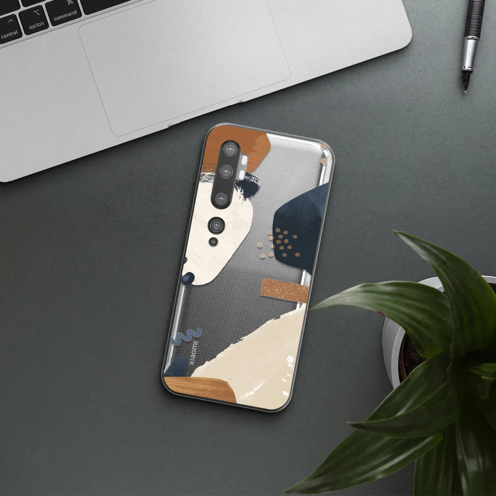 Abstract Design Xiaomi Mi Note 10 Clear TPU Case