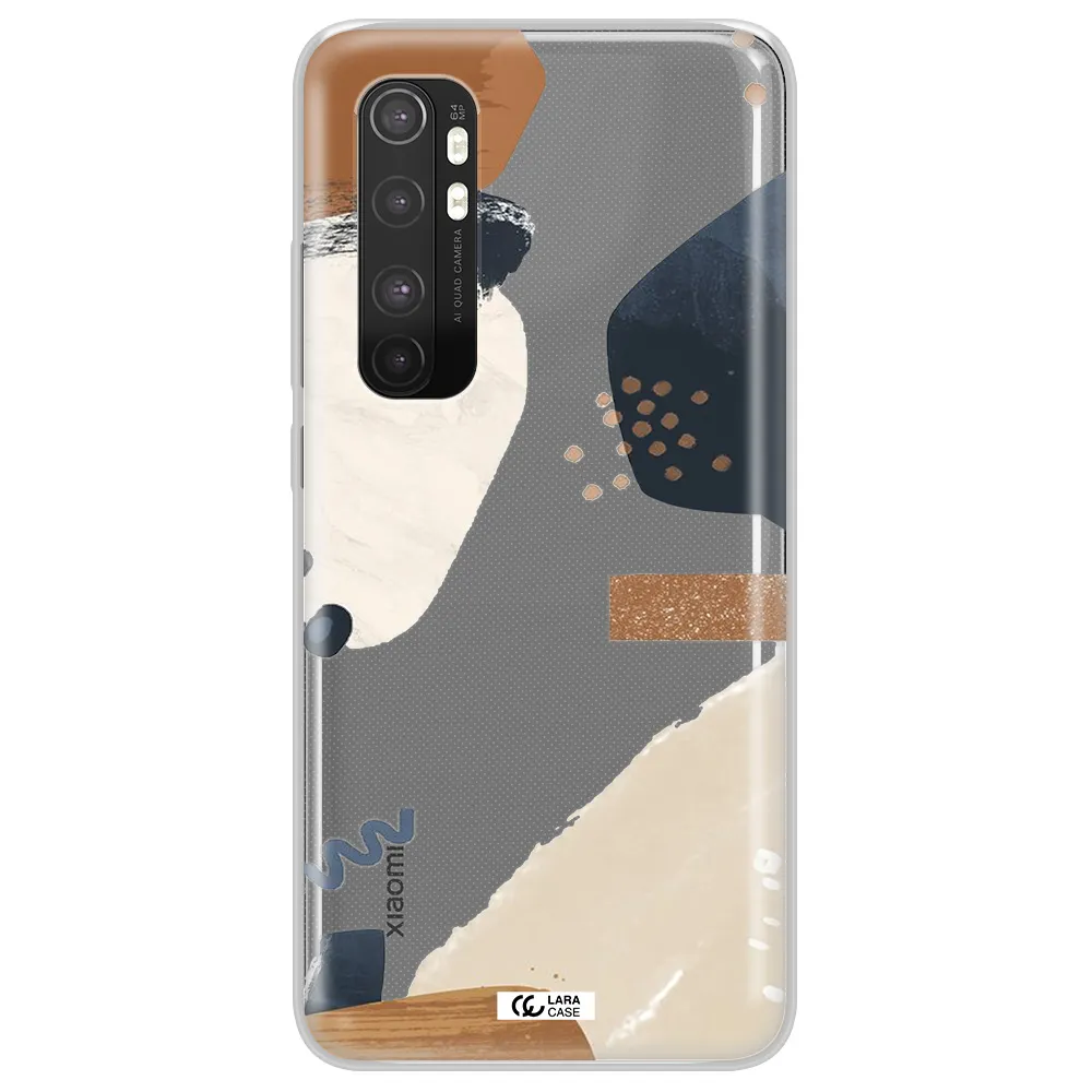 Abstract Design Xiaomi Mi Note 10 Lite Clear TPU Case
