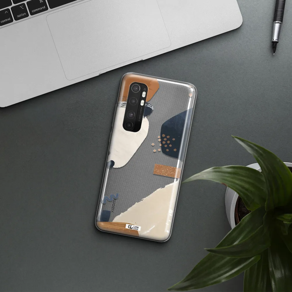 Abstract Design Xiaomi Mi Note 10 Lite Clear TPU Case