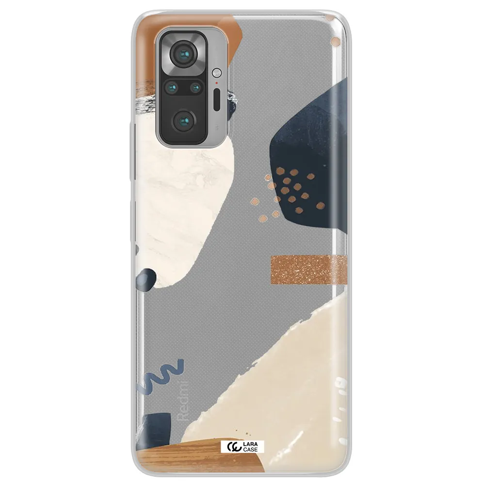 Abstract Design Xiaomi Note 10 Pro Clear TPU Case