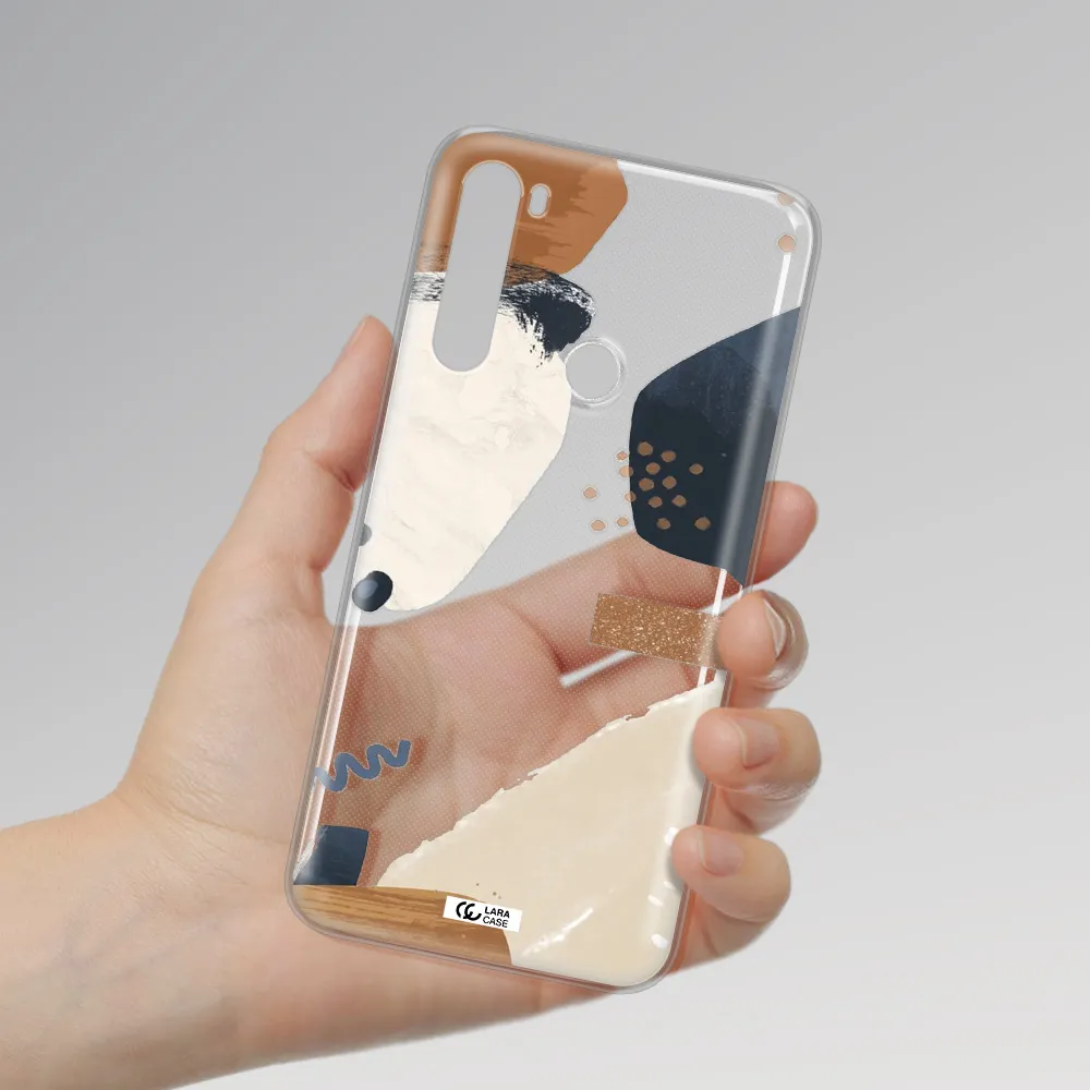 Abstract Design Xiaomi Note 8 Clear TPU Case