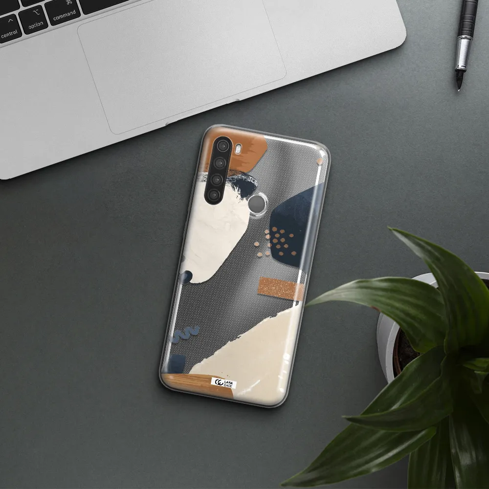 Abstract Design Xiaomi Note 8 Clear TPU Case