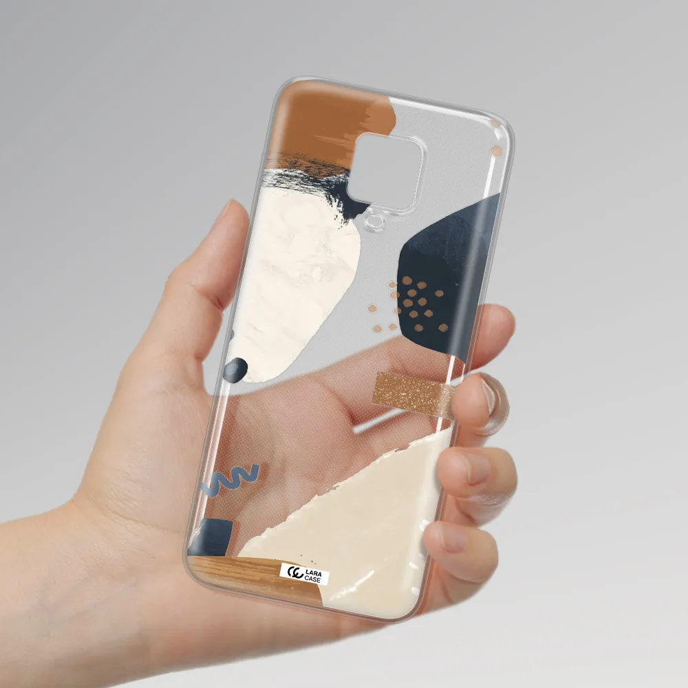 Abstract Design Xiaomi Note 9 Pro Clear TPU Case