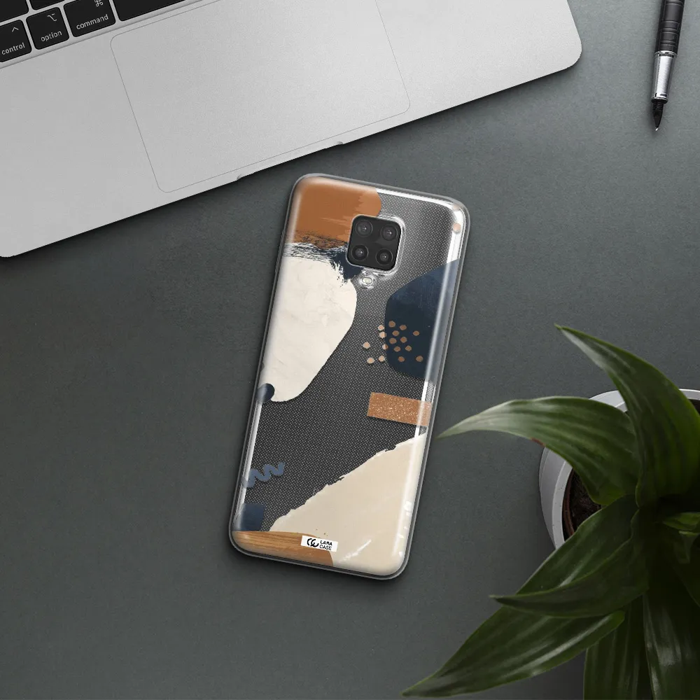Abstract Design Xiaomi Note 9 Pro Clear TPU Case