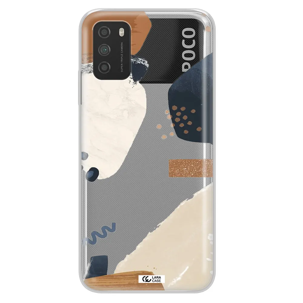 Abstract Design Xiaomi Poco M3 Clear TPU Case