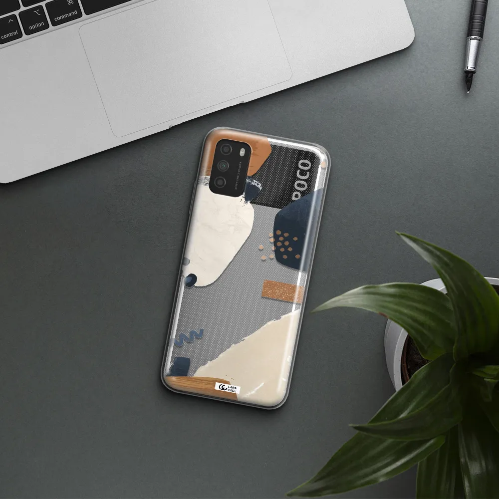 Abstract Design Xiaomi Poco M3 Clear TPU Case