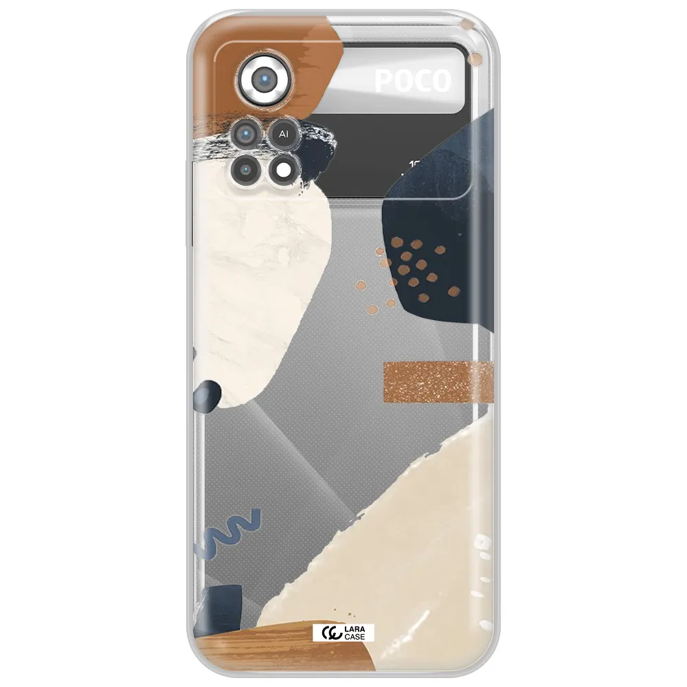 Abstract Design Xiaomi Poco X4 Pro Clear TPU Case