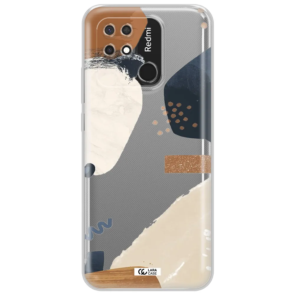 Abstract Design Xiaomi Redmi 10C Clear TPU Case