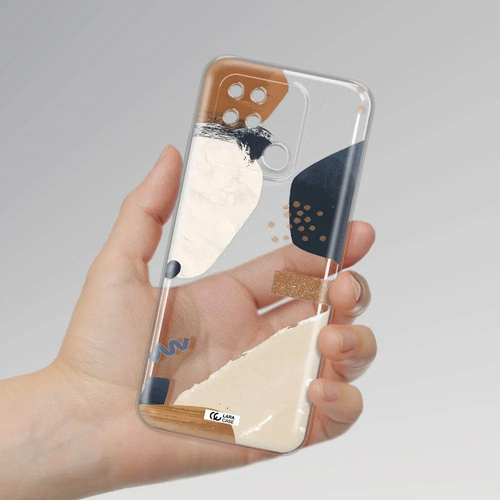 Abstract Design Xiaomi Redmi 10C Clear TPU Case