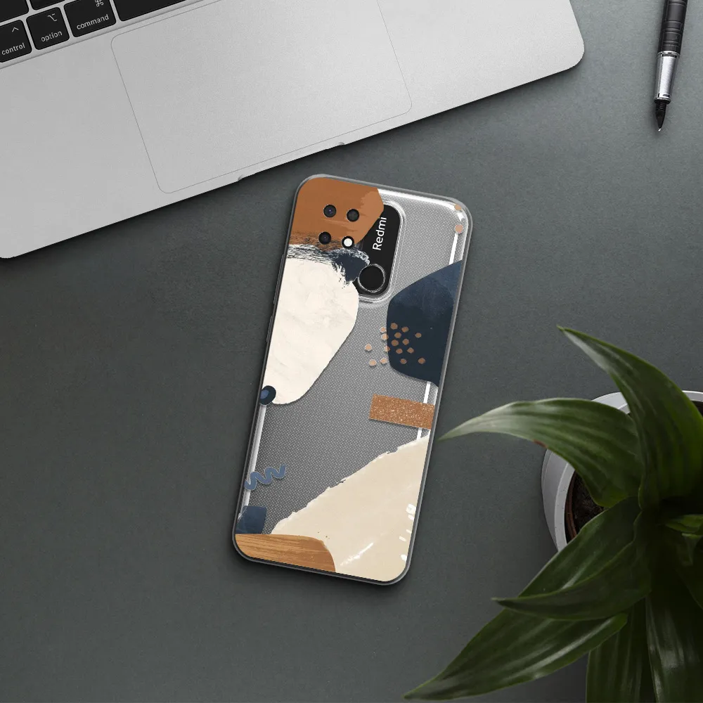 Abstract Design Xiaomi Redmi 10C Clear TPU Case