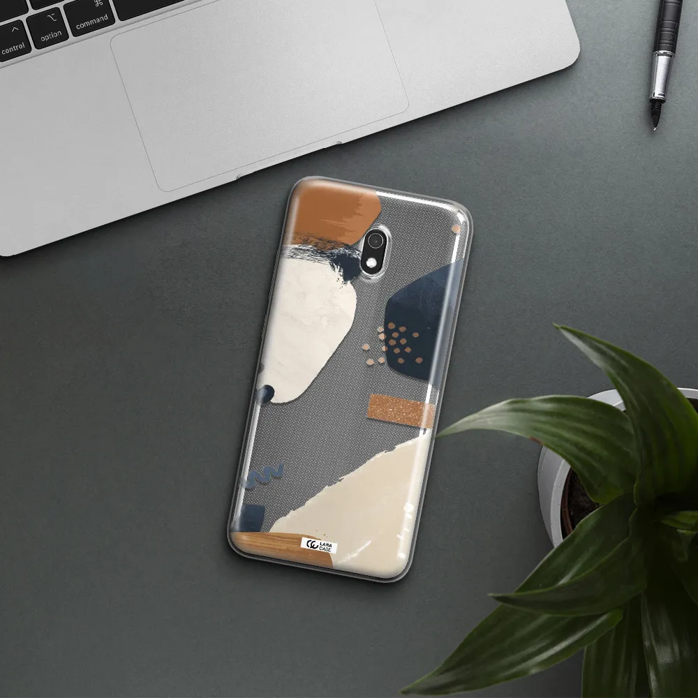 Abstract Design Xiaomi Redmi 8A Clear TPU Case