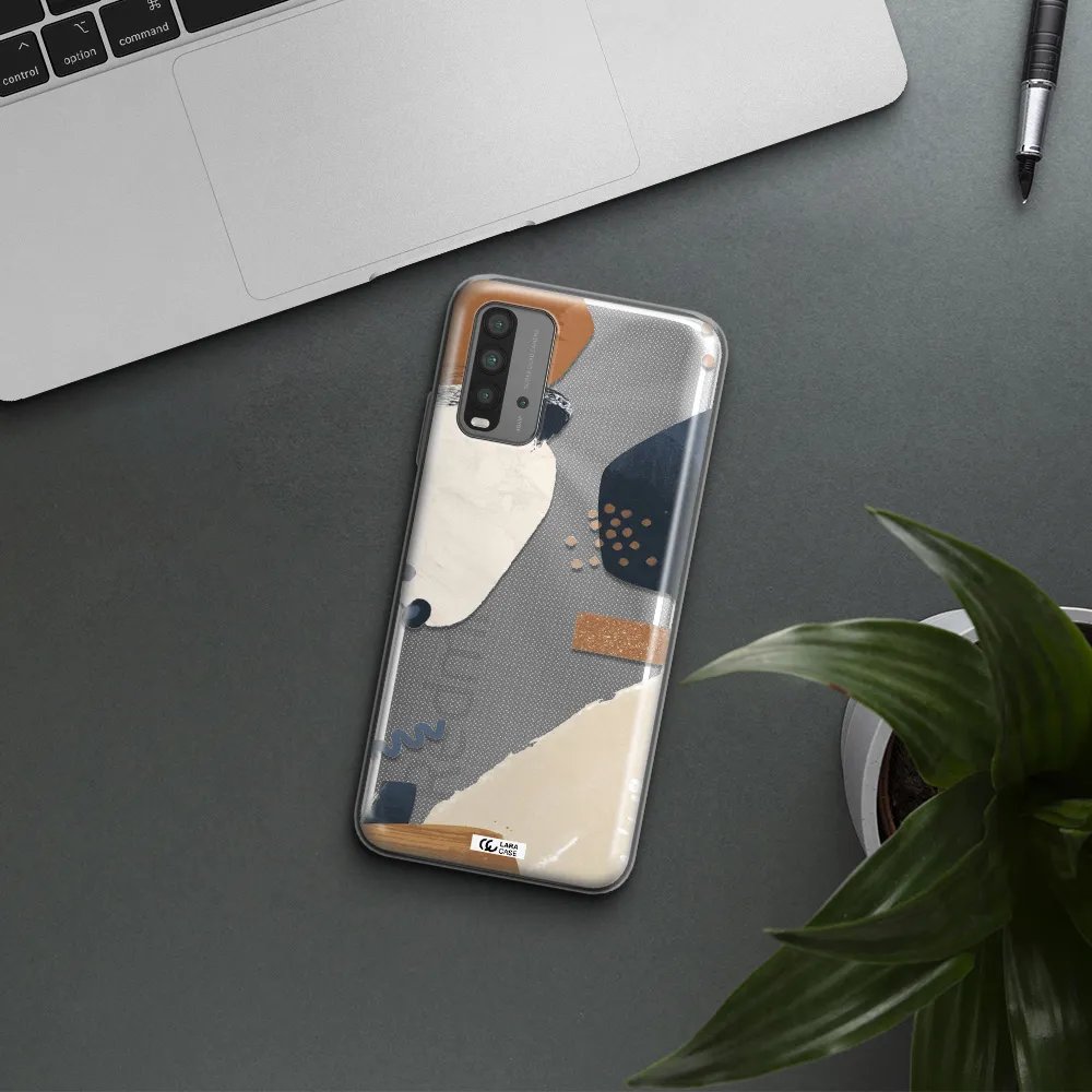 Abstract Design Xiaomi Redmi 9T Clear TPU Case
