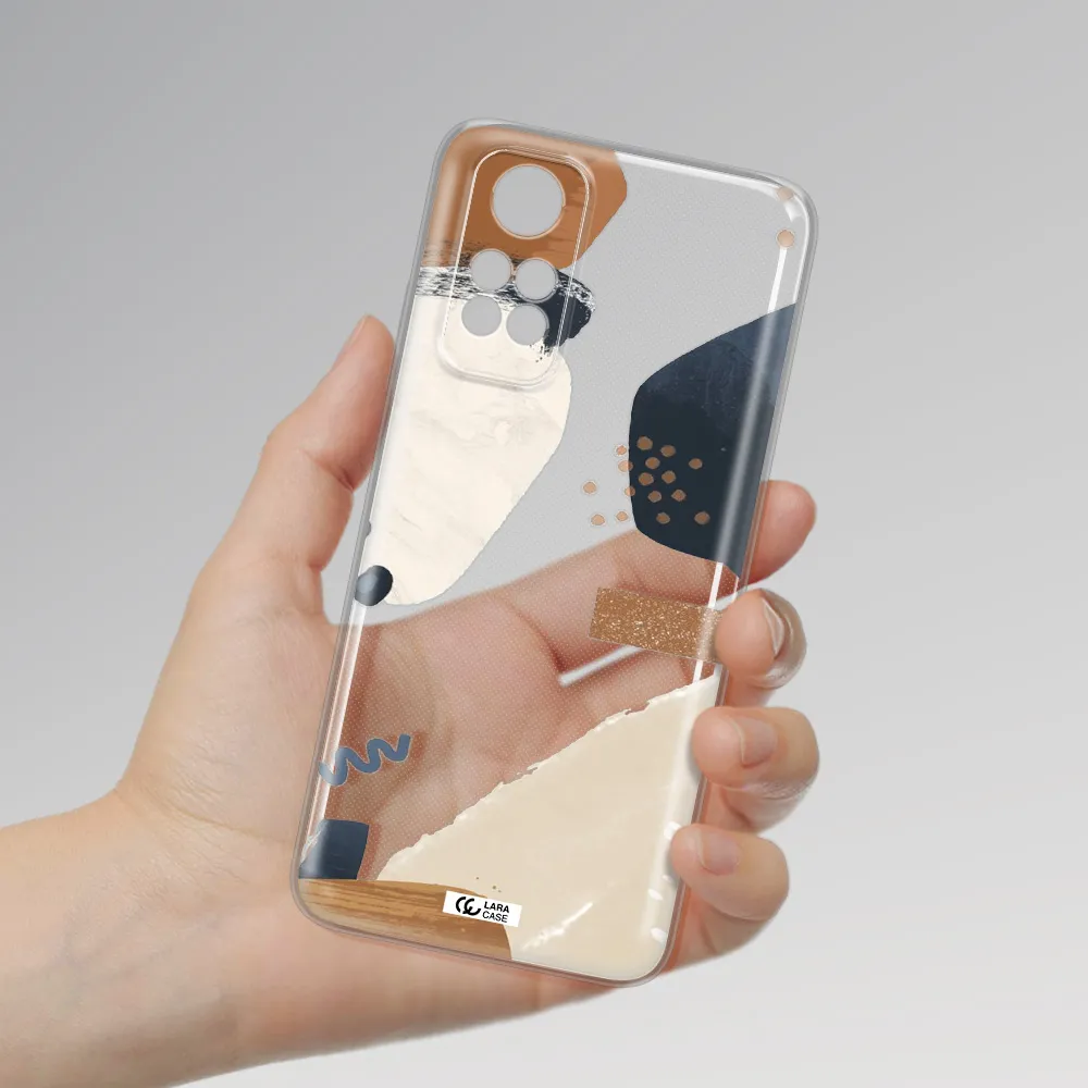 Abstract Design Xiaomi Redmi Note 11S Clear Tpu Case