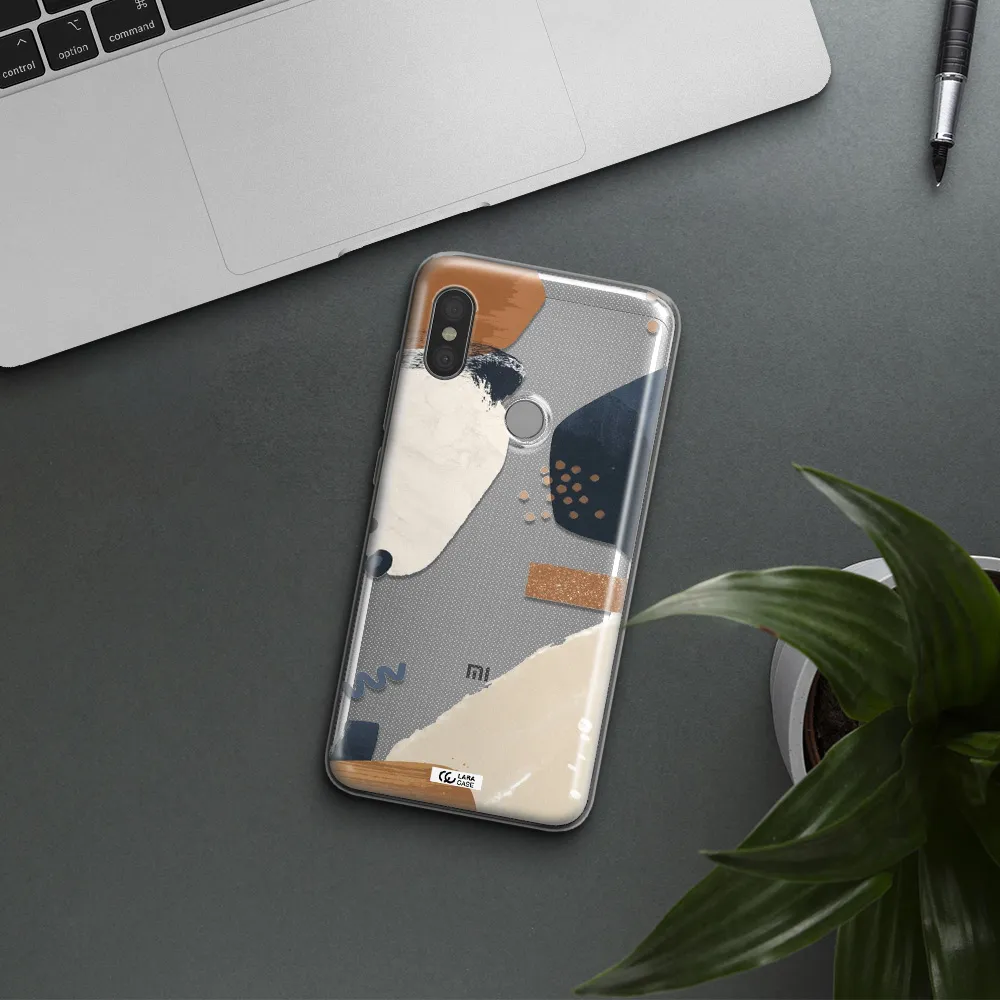 Abstract Design Xiaomi Redmi Note 6 Pro Clear TPU Case