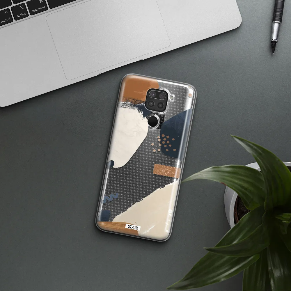 Abstract Design Xiaomi Redmi Note 9 Clear TPU Case