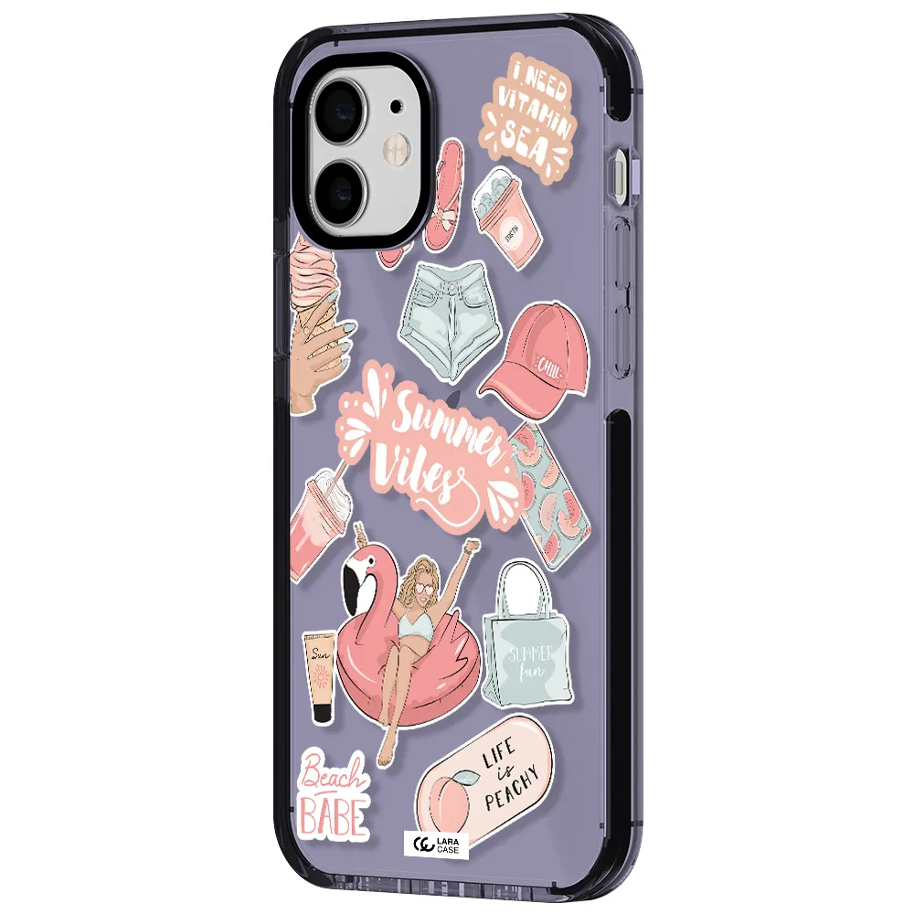 Summer Vibes Sticker Apple iPhone 11 impact Lilac Case
