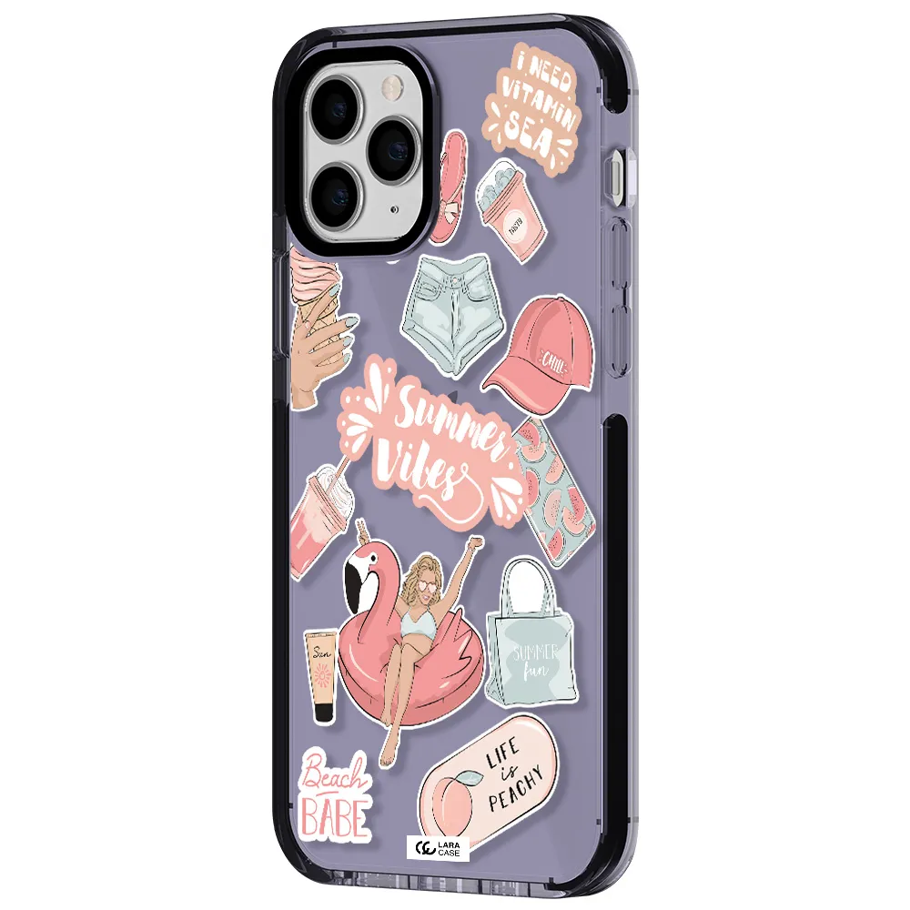 Summer Vibes Sticker Apple iPhone 11 pro max impact Lilac Case