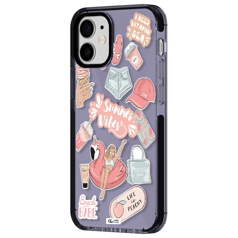 Summer Vibes Sticker Apple iPhone 12 mini impact Lilac Case